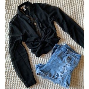 Ambiance Apparel sheer blouse